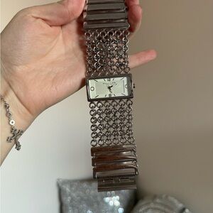 Kenneth Cole Silver Chain Link Watch